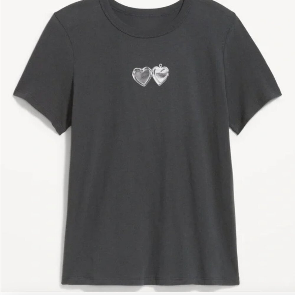 Old Navy Be Mine Graphic Heart Tee - L